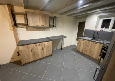 cuisine bois et gris