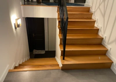 habillage escalier béton en bois